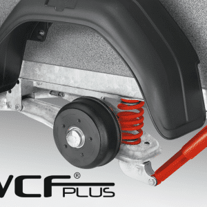 Verlaagd WCF chassis met wielschokbrekers