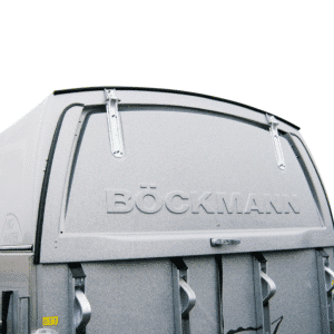 Polyester achterklep, afsluitbaar