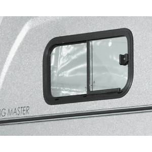 Schuifraam (700x300 mm), rechts/links in de polyester kap