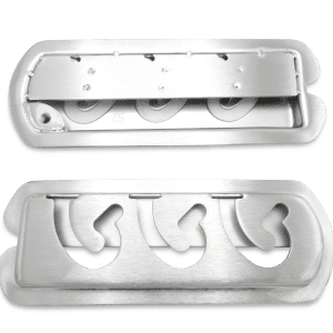 Multi Safe System (Gepolijst paniek-boxenstang-systeem)incl. tuussenschot, transparant PVC