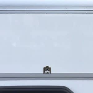 Zijklep rechts of links in de lengte met de hoogte 160 cm (max 350cm doorgangsbreedte)